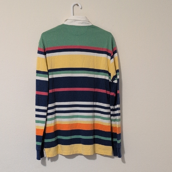 Polo by Ralph Lauren Green and Blue Casual Polo Shirt - Picture 3 of 9